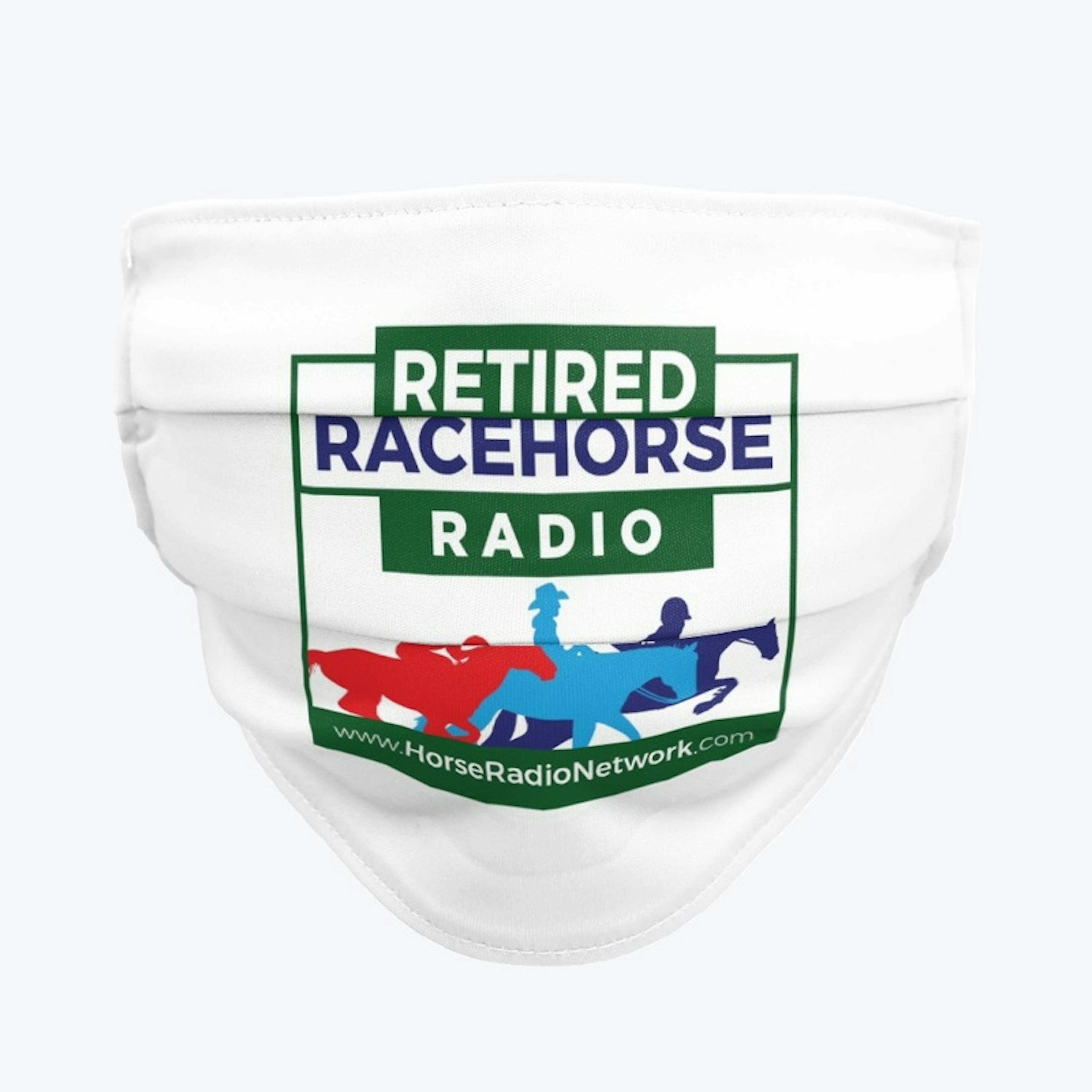 Mask with Retired Racehorse Radio Logo